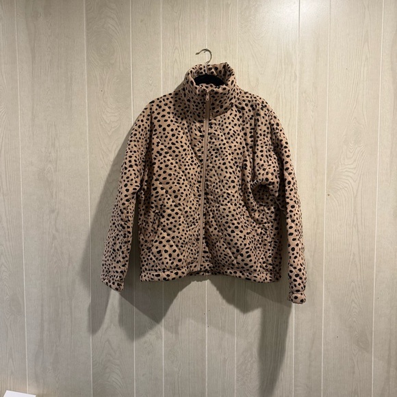 entro Jackets & Blazers - Entro Tan and Black Leopard Print Jacket- S